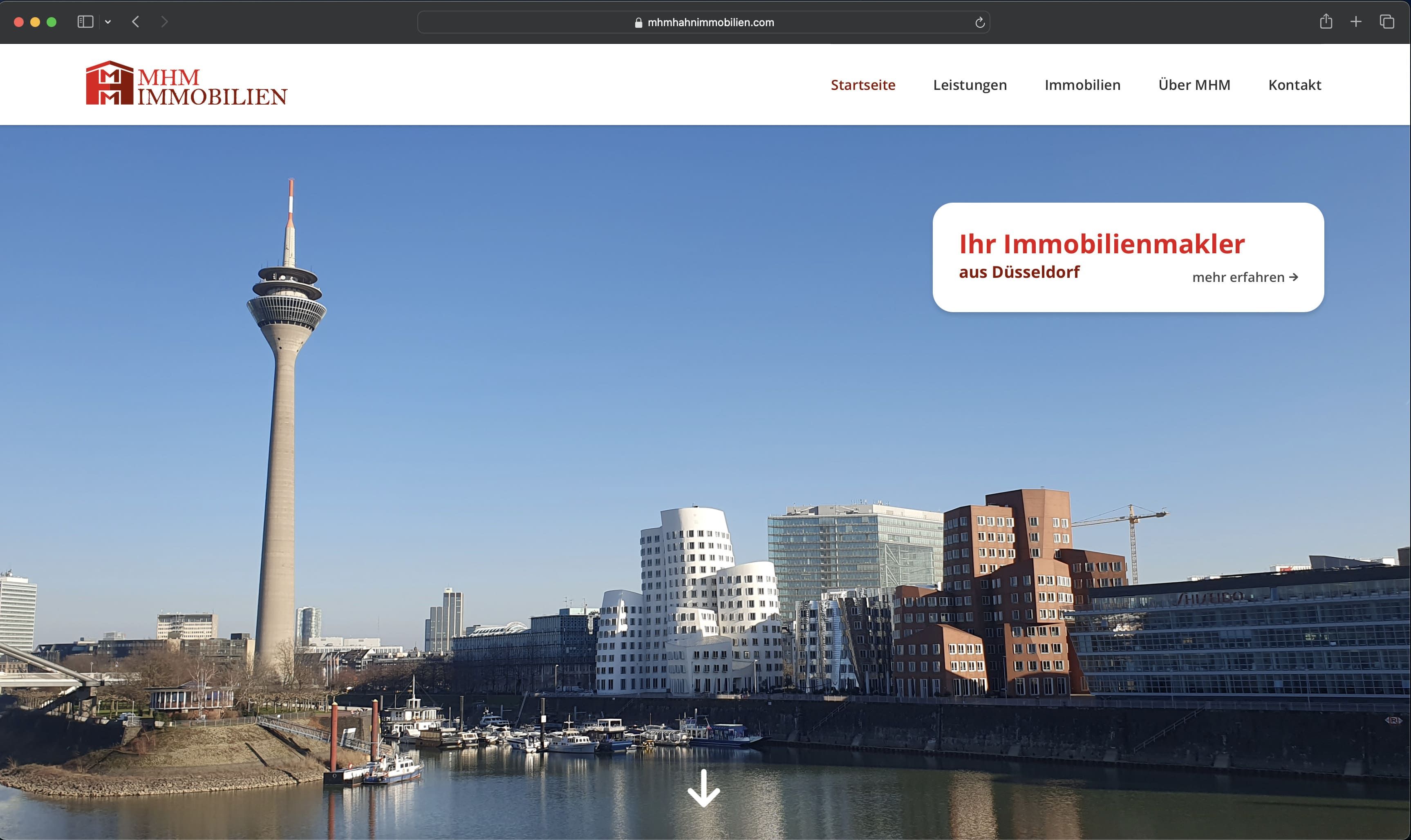 Website - MHM Immobilien Düsseldorf